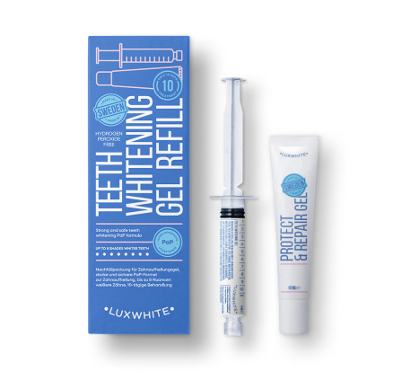 Uzupełnienie Luxwhite Teeth Whitening Gel Refill 10 ml + Protect&Repair Gel 10 ml